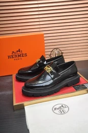 hermes cuir chaussures pour homme s_12b4370